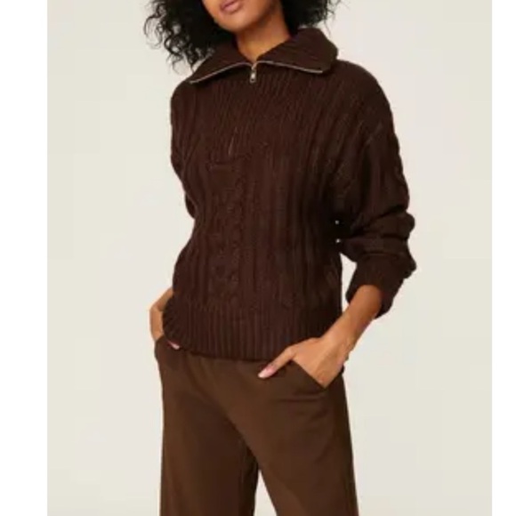 525 America Cable Half Zip Pullover - Picture 1 of 16